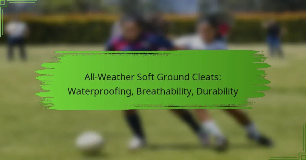 All-Weather Soft Ground Cleats: Waterproofing, Breathability, Durability