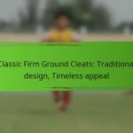 Classic Firm Ground Cleats: Traditional design, Timeless appeal