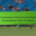 Customizable Artificial Ground Cleats: Personalization, Style, Fit options