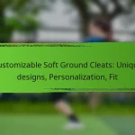 Customizable Soft Ground Cleats: Unique designs, Personalization, Fit