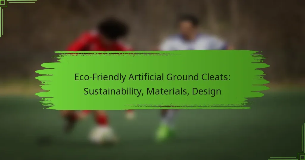Eco-Friendly Artificial Ground Cleats: Sustainability, Materials, Design