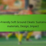 Eco-Friendly Soft Ground Cleats: Sustainable materials, Design, Impact
