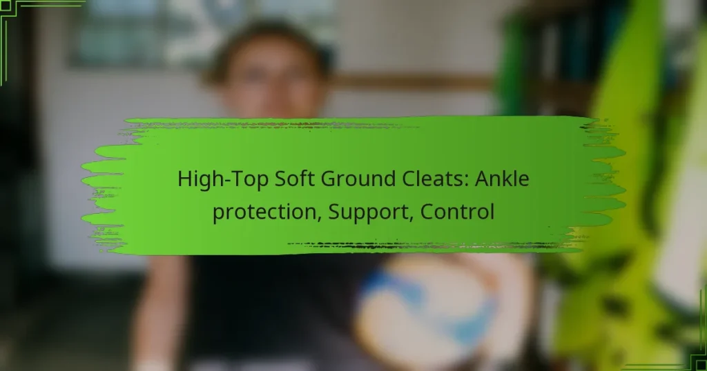 High-Top Soft Ground Cleats: Ankle protection, Support, Control