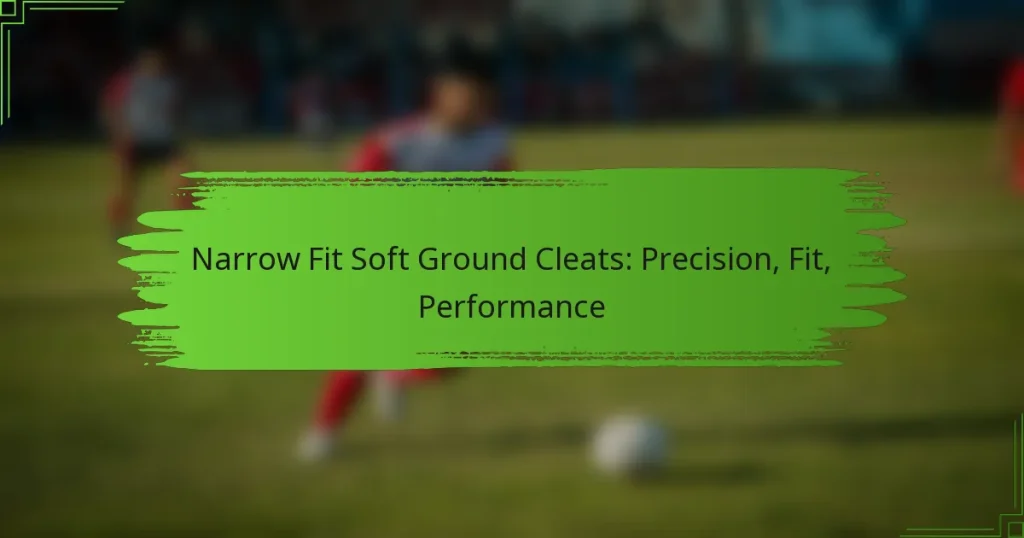 Narrow Fit Soft Ground Cleats: Precision, Fit, Performance