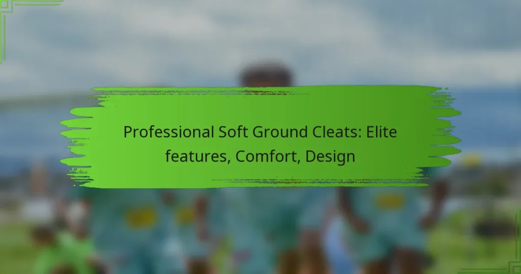 Professional Soft Ground Cleats: Elite features, Comfort, Design