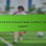 Wide Fit Firm Ground Cleats: Comfort, Sizing, Support