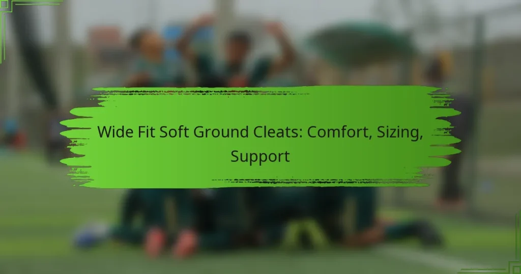 Wide Fit Soft Ground Cleats: Comfort, Sizing, Support